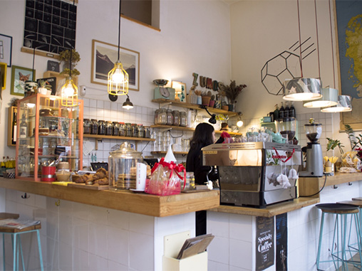 interior of cafe